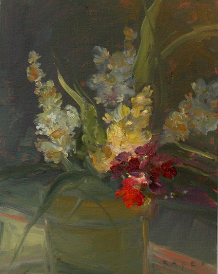 Bouquet - Floral oil painting by artist April Raber