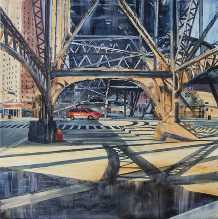 Light and Shadow - FOA,wet,NewYork oil painting by artist April Raber