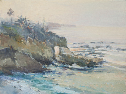 Montage Morning - Laguna oil painting by artist April Raber