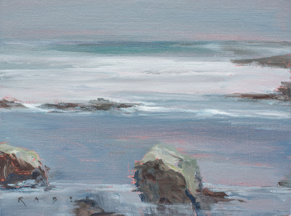 Ocean Study 1 - Landscape oil painting by artist April Raber